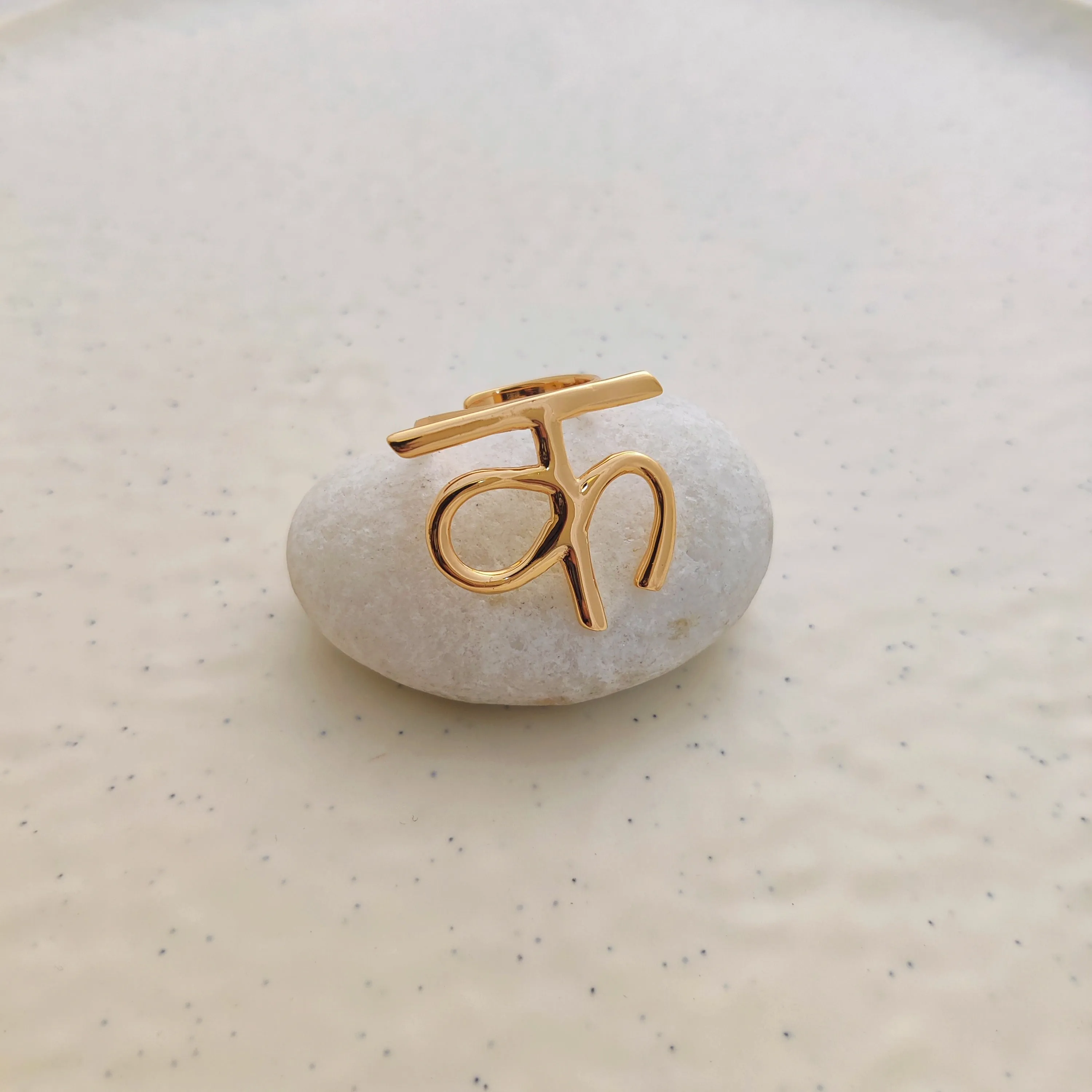 'क' Hindi Alphabet Ring (Small)