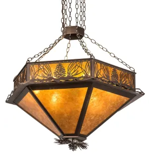 12 Light Inverted Pendant