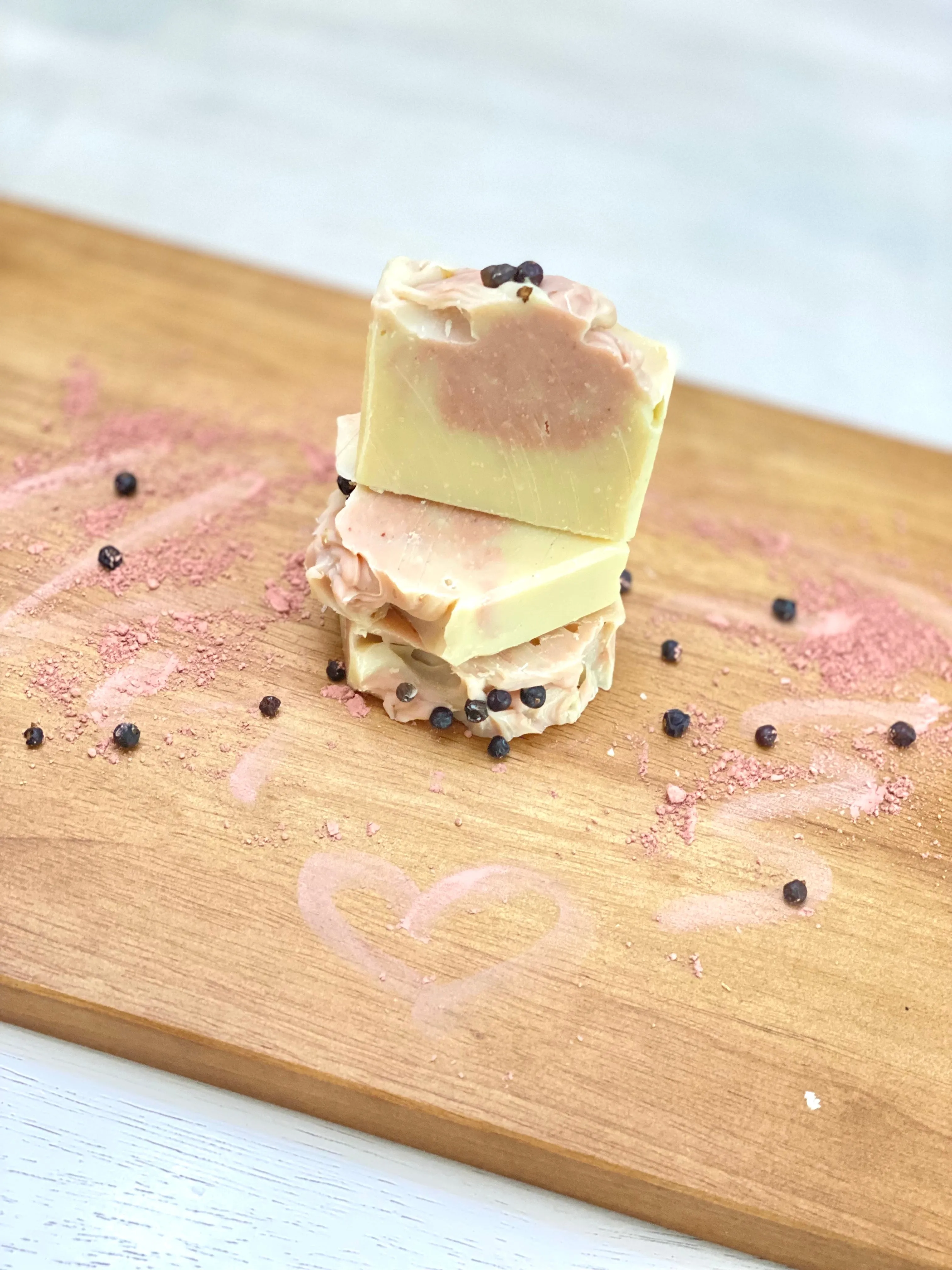 5 oz Pomegranate Clay Handcrafted Soap