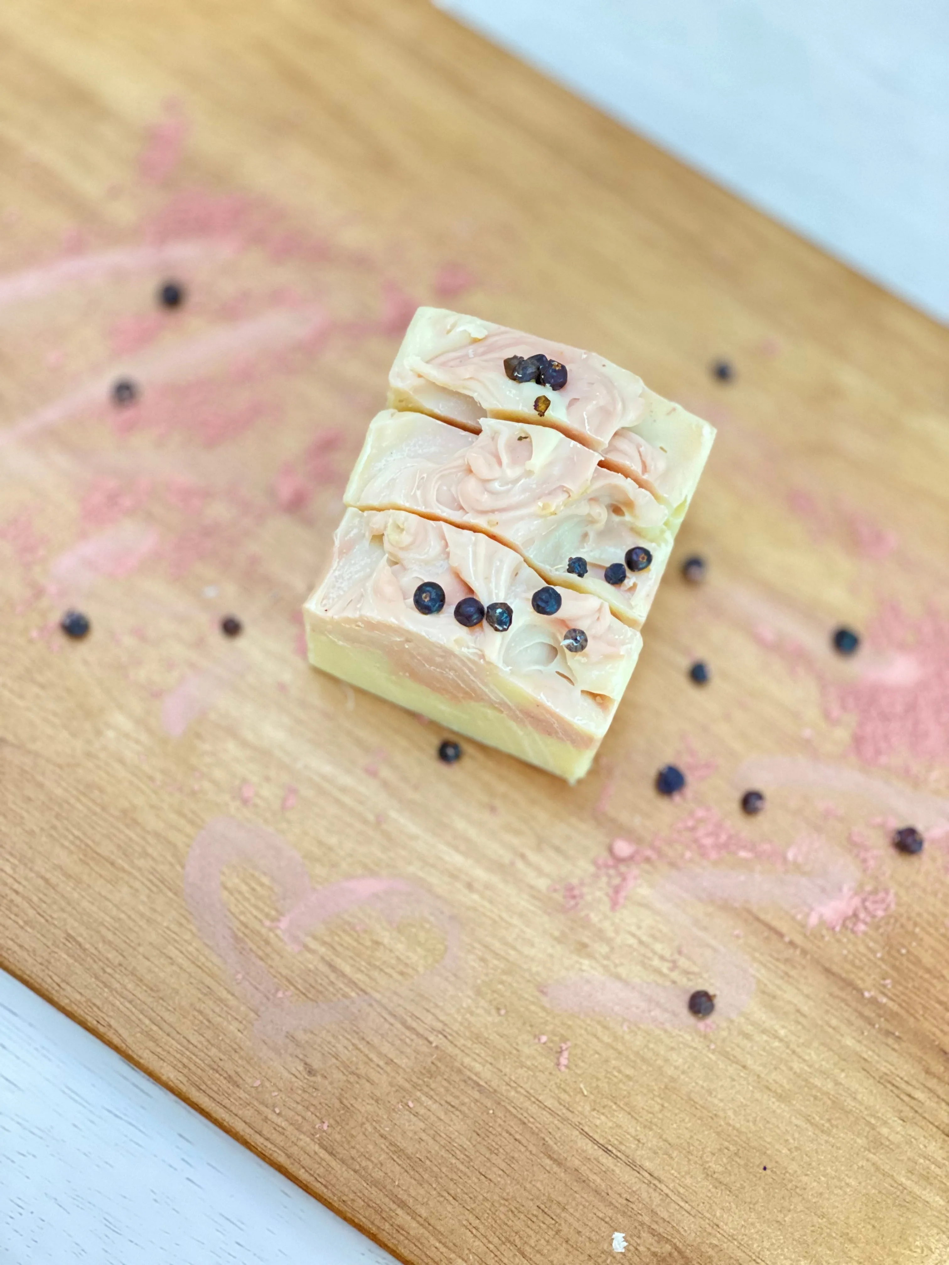 5 oz Pomegranate Clay Handcrafted Soap