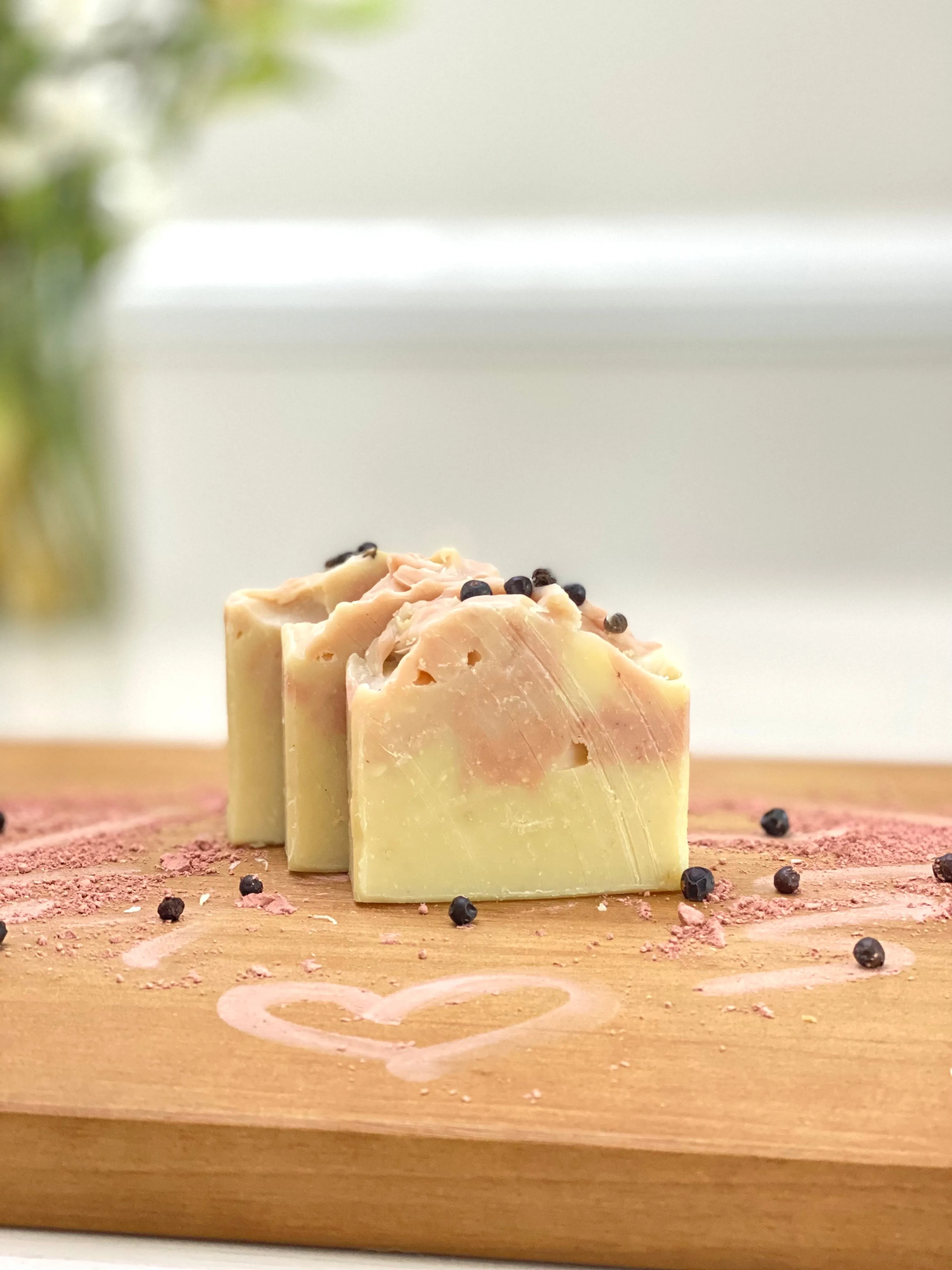 5 oz Pomegranate Clay Handcrafted Soap