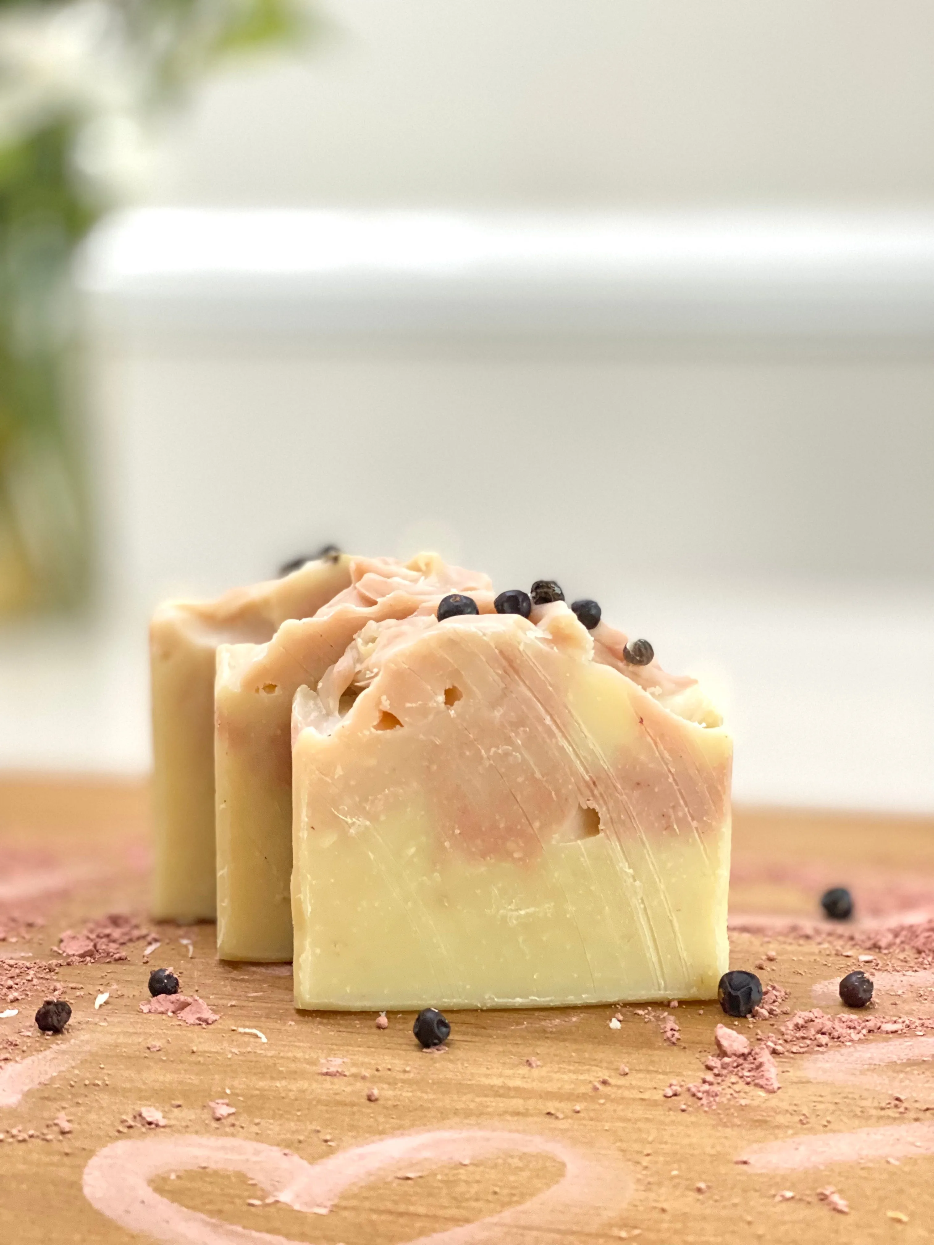 5 oz Pomegranate Clay Handcrafted Soap