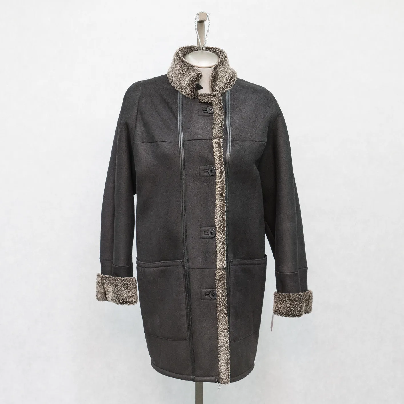 5949 Clearance - Black Snowtop Shearling - Size 10
