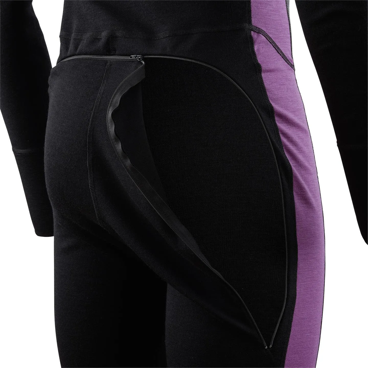 Aclima WarmWool Overall 3/4 Man Jet Black/Marengo/Sunset Purple | Buy Aclima WarmWool Overall 3/4 Man Jet Black/Marengo/Sunset Purple here | Outnorth