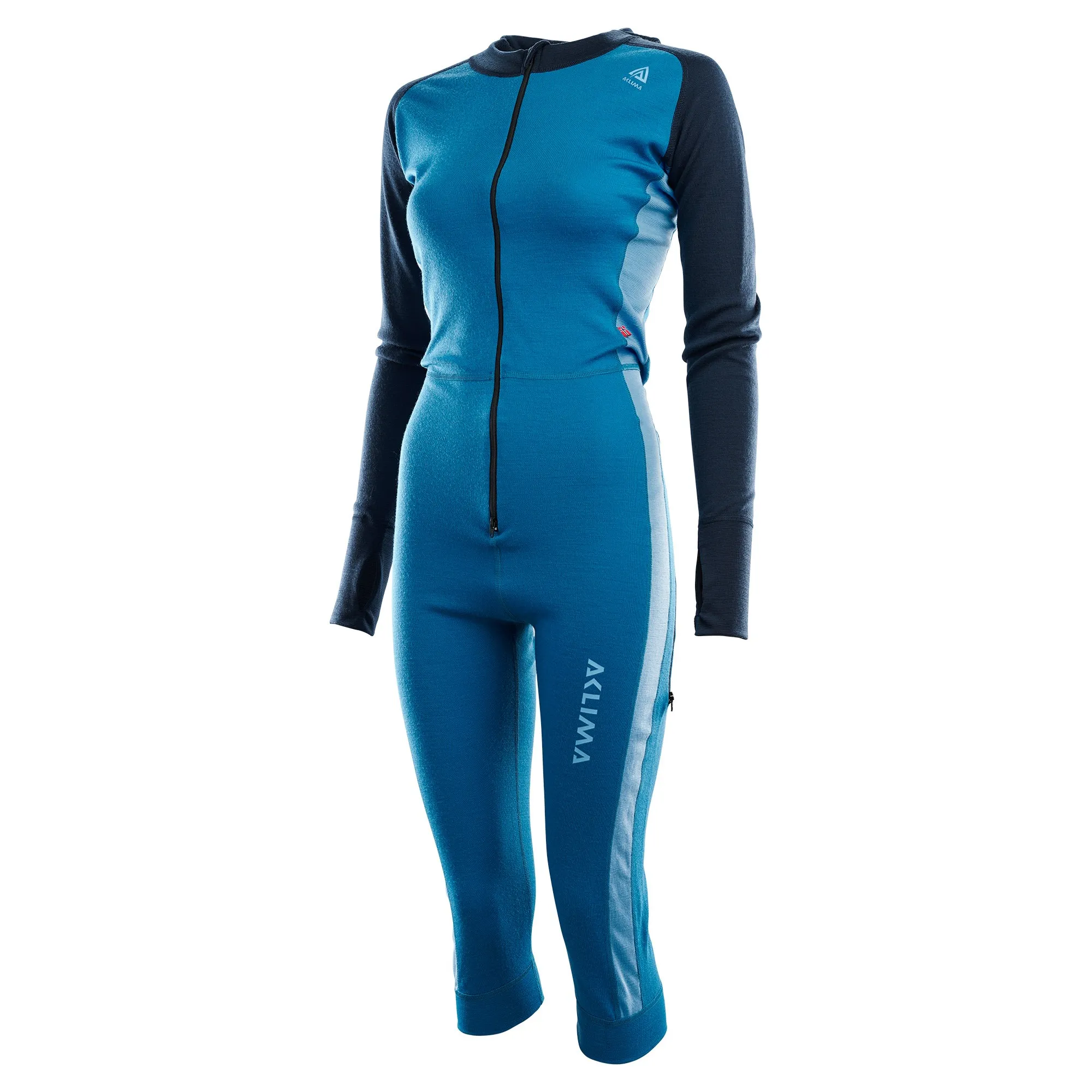 Aclima WarmWool Overall 3/4 Woman Blue Sapphire(Navy Blazer/Azu. | Buy Aclima WarmWool Overall 3/4 Woman Blue Sapphire(Navy Blazer/Azu. here | Outnorth