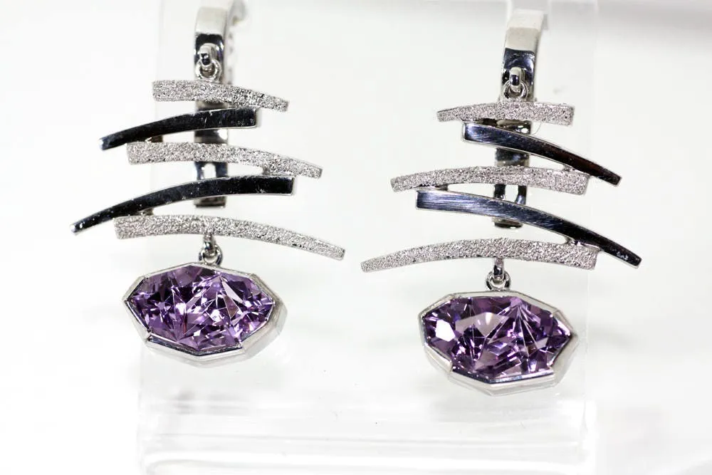 Amethyst Handcrafted birthstones earrings