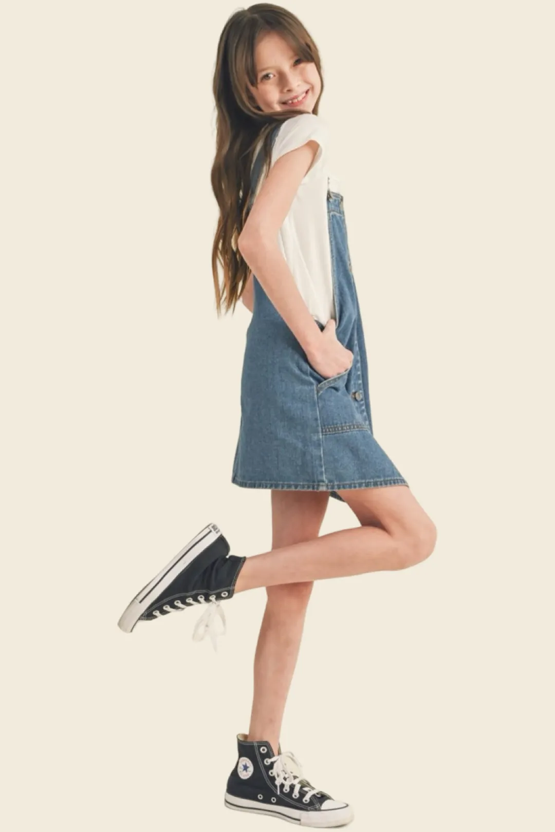 ANNIE OVERALL DRESS