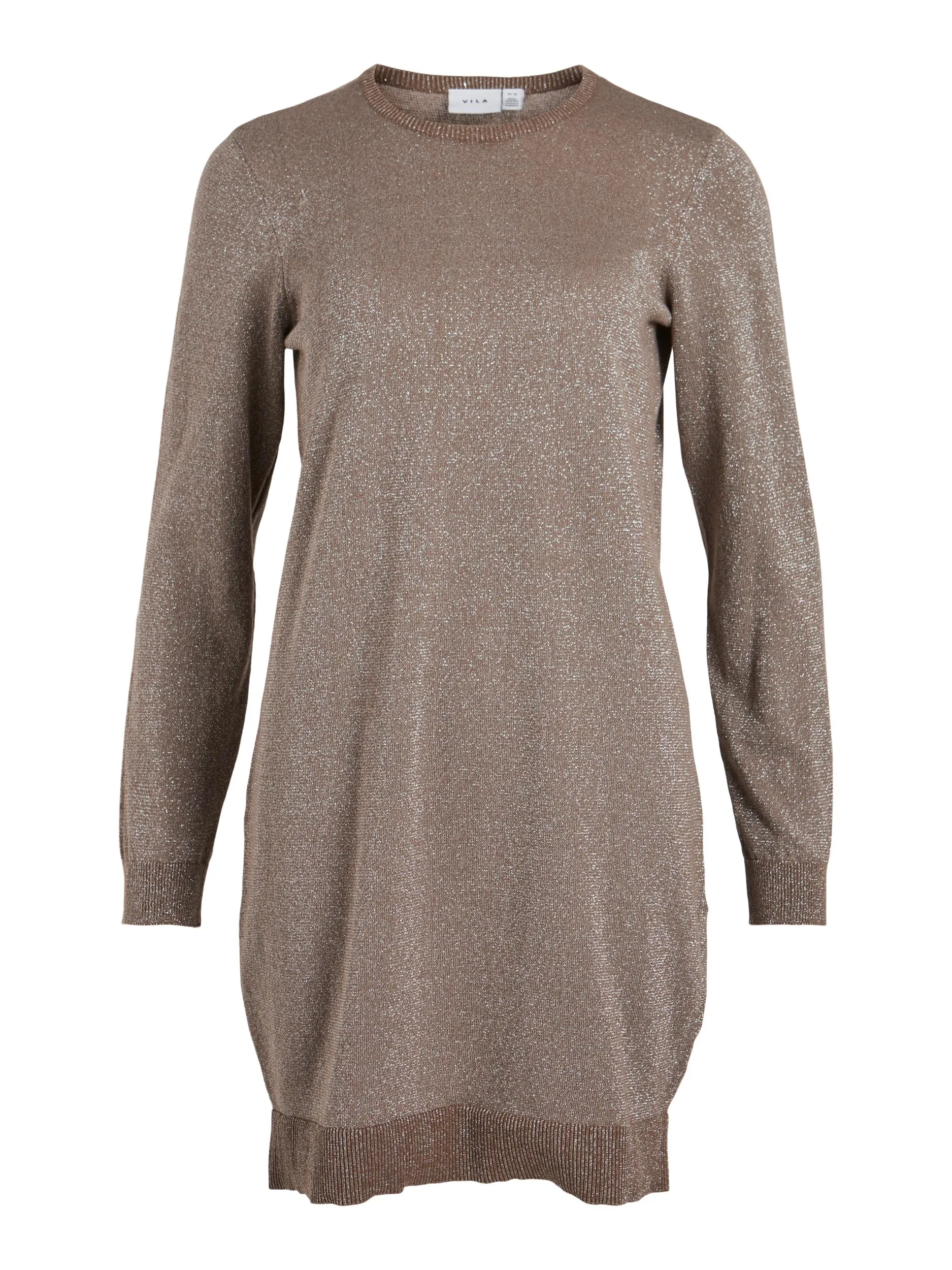 ANYA GLITTER KNIT DRESS (FOSSIL)