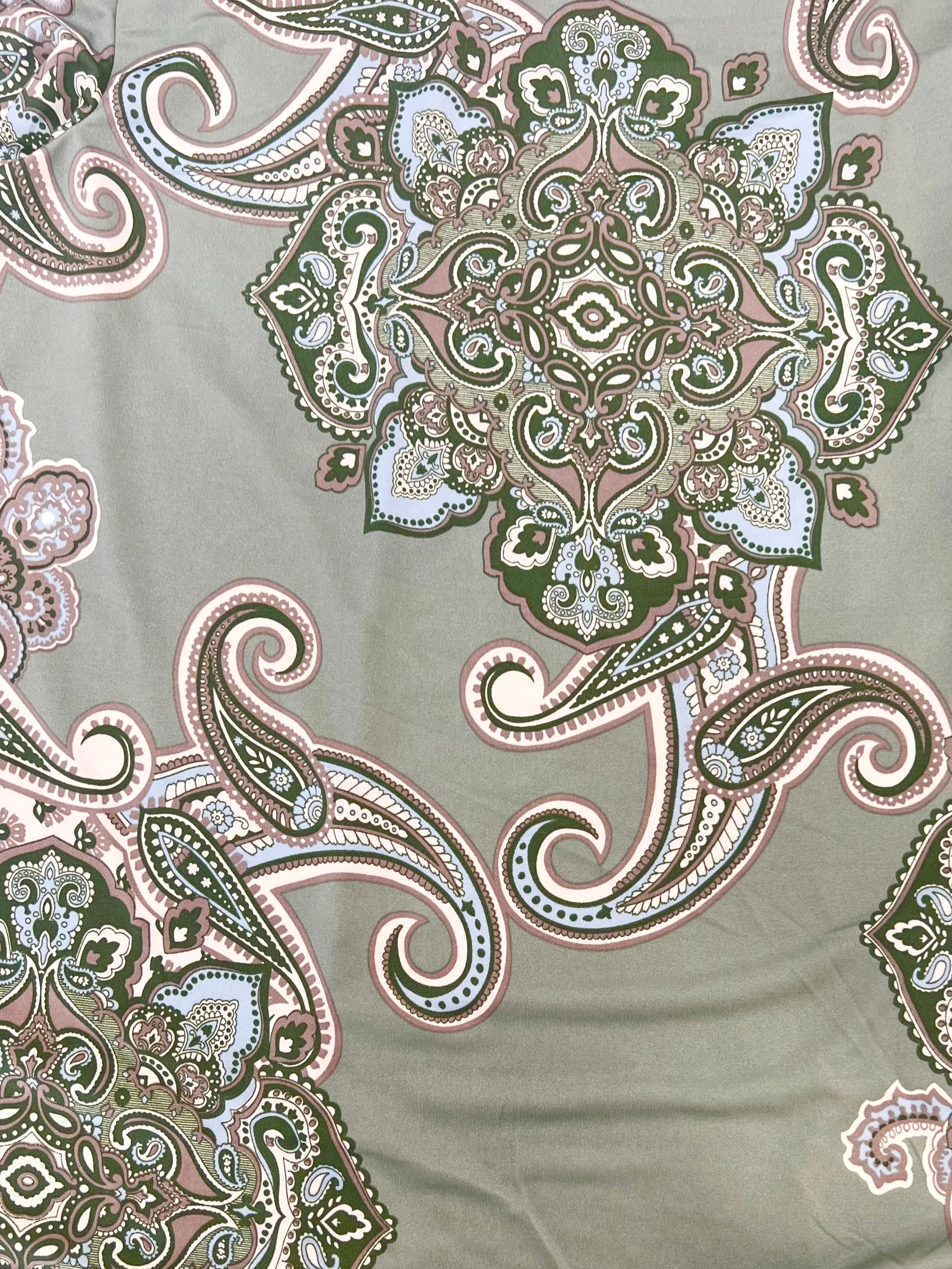 April Dress Paisley Sage