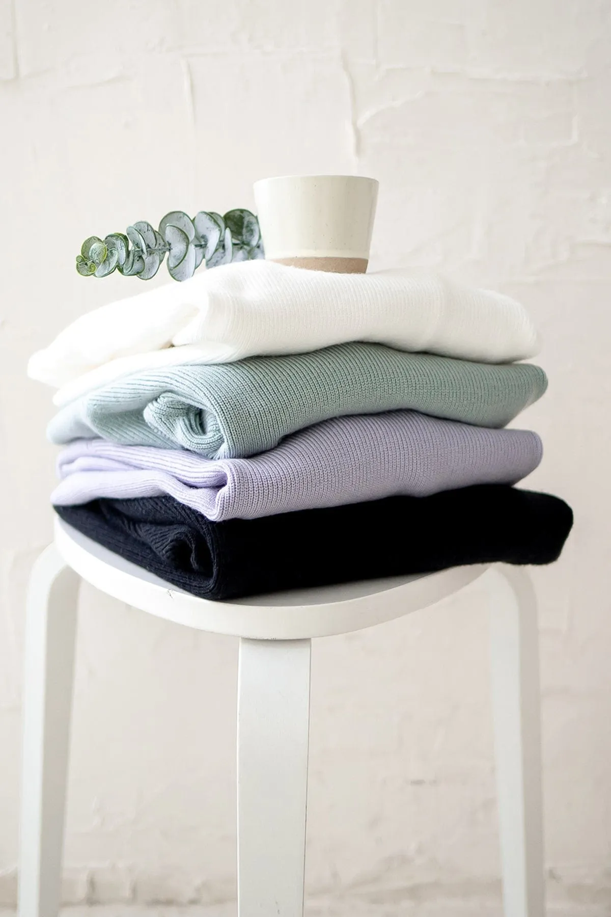 AUBREE KNIT PULLOVER IN MINT SAGE