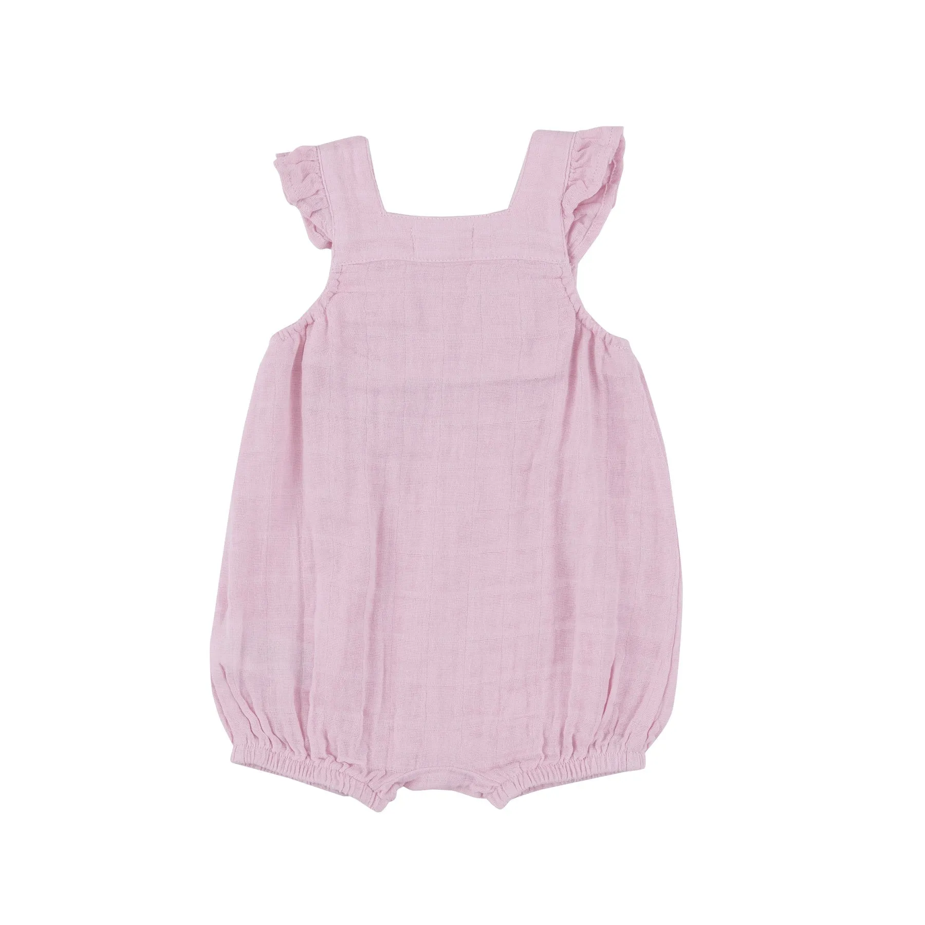 Ballet Pink Muslin Smocked Front Overall Shortie