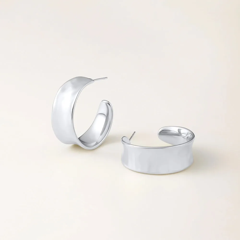 Bianca Mini Hoops - Silver