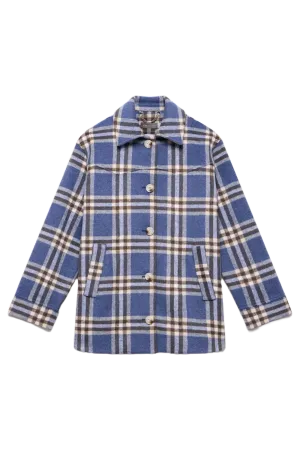 Blue Checked Shacket