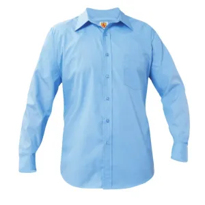 Boys Long Sleeve Dress Shirt - Blue