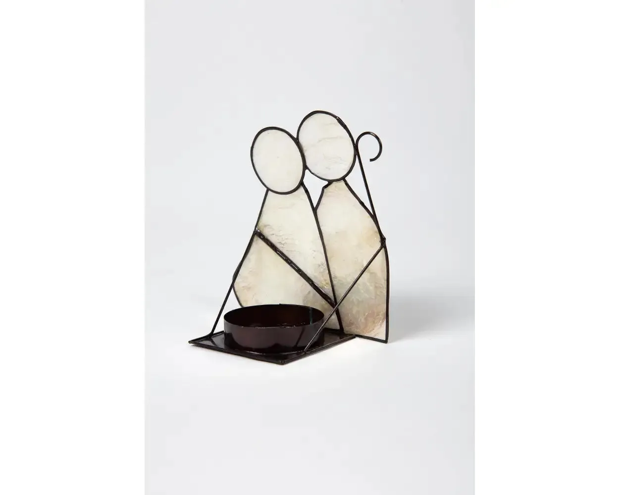 Capiz Nativity Candle Holder