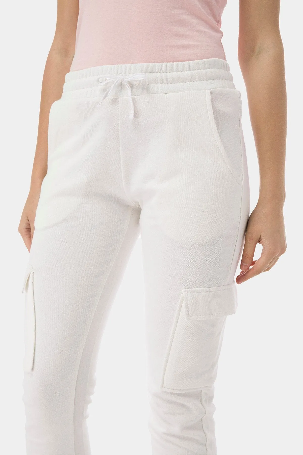 Cargo Jogg Trouser For Women - Ecru