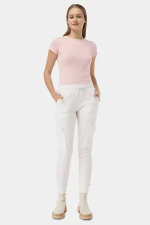 Cargo Jogg Trouser For Women - Ecru