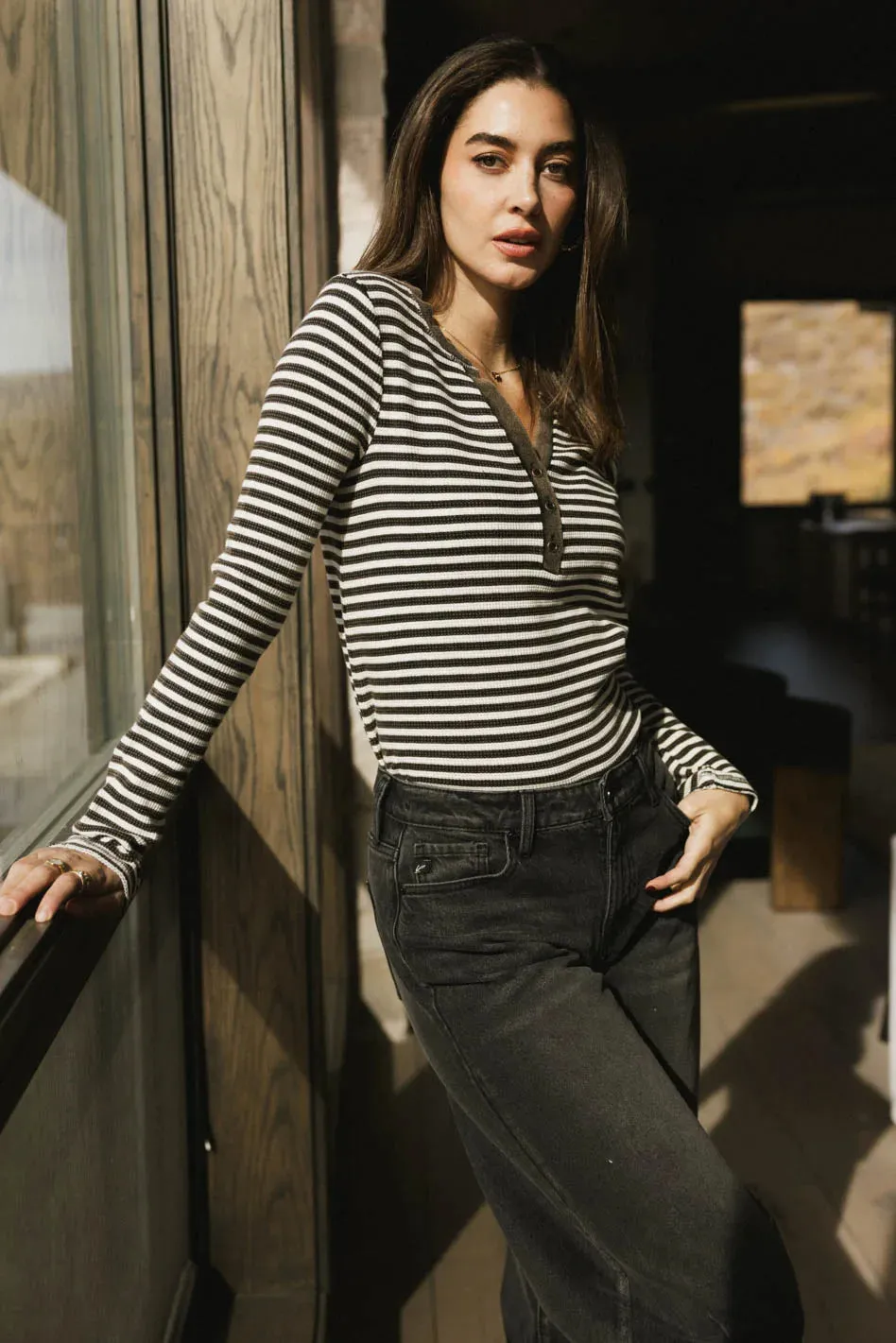 Casper Knit Top in Black
