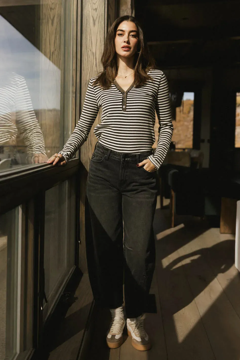 Casper Knit Top in Black