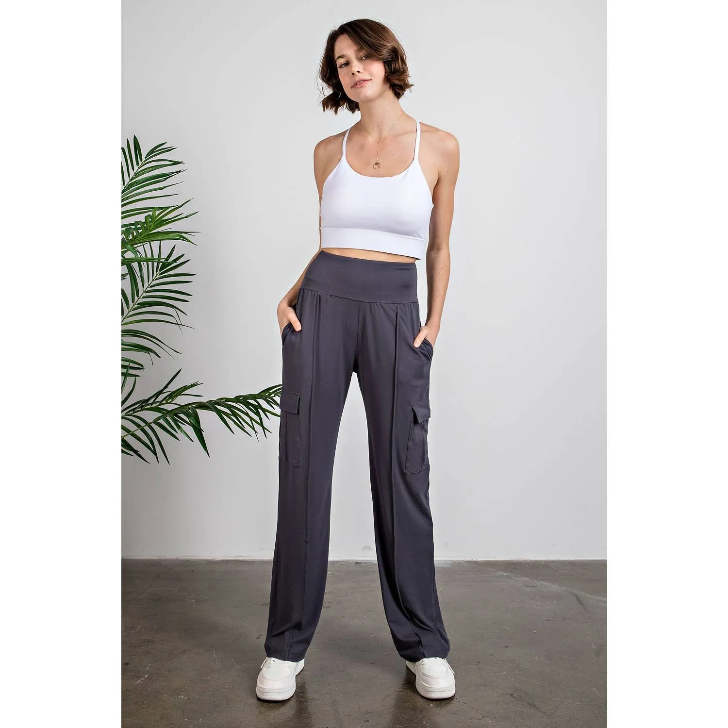 Charcoal Cargo Pant w/ Pockets
