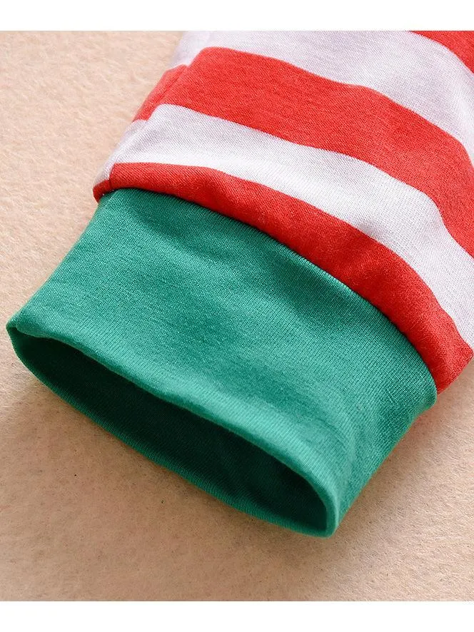Christmas Baby Striped Overall