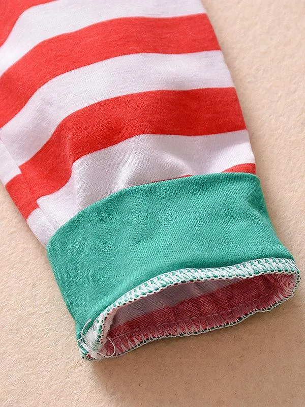 Christmas Baby Striped Overall