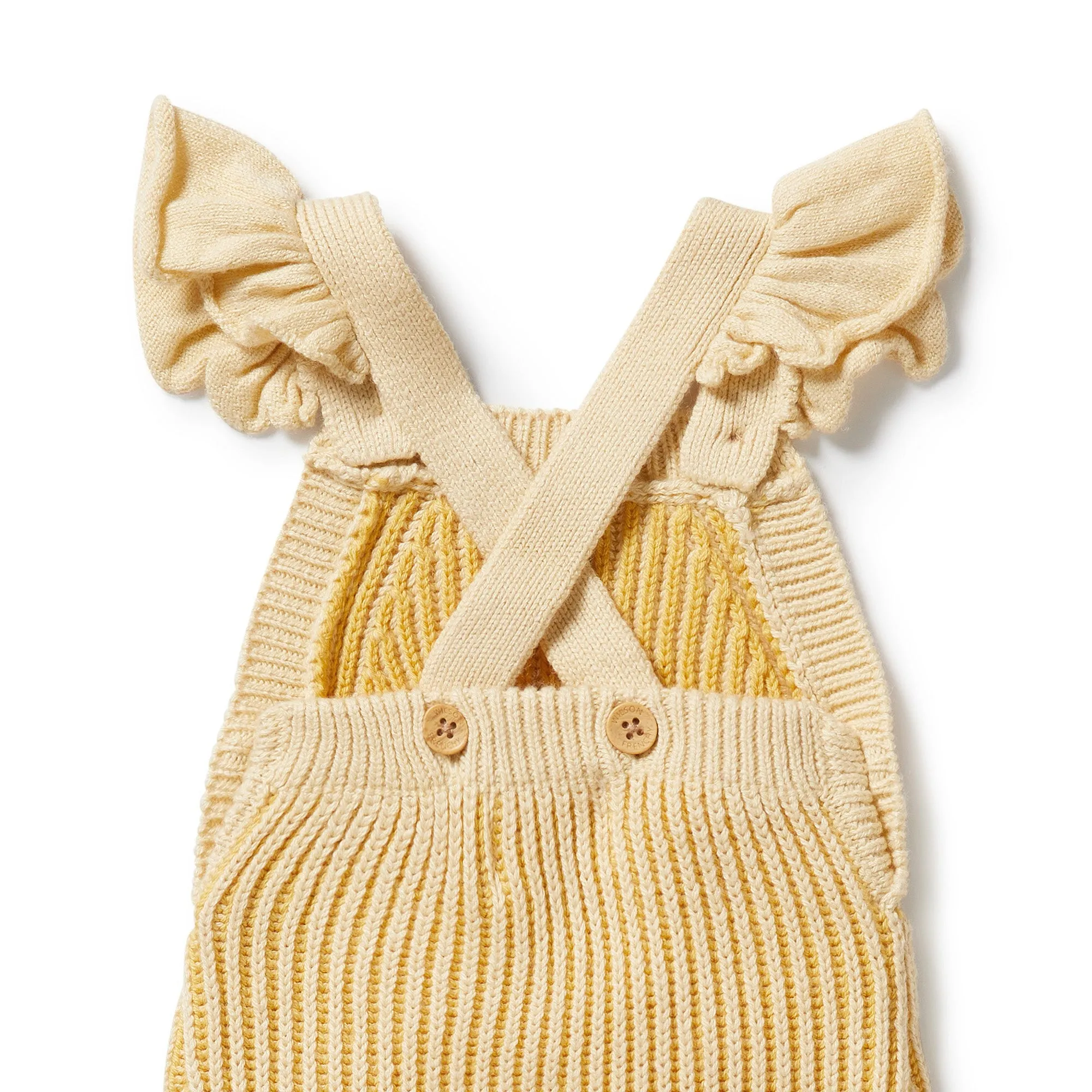 Dijon Knitted Ruffle Overall