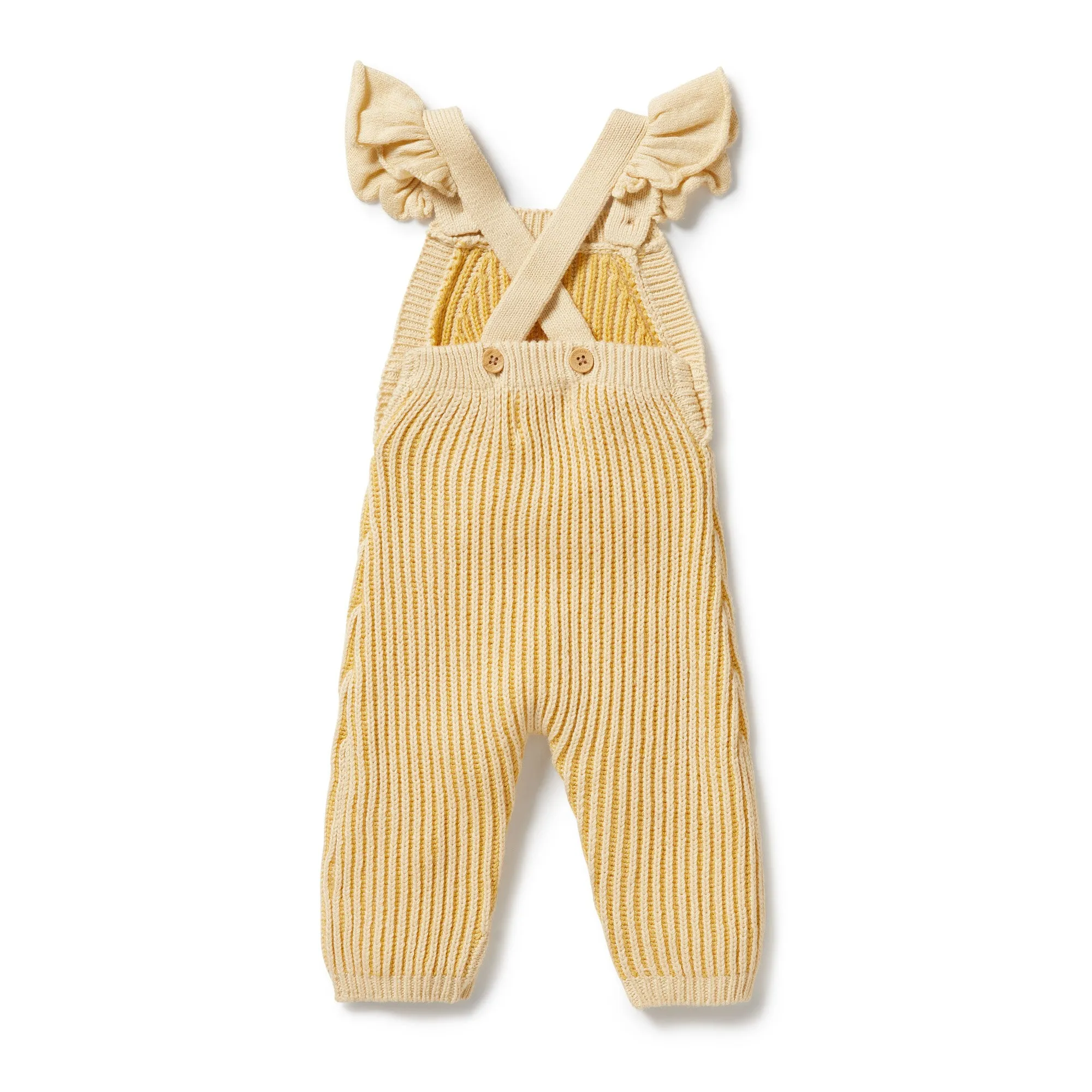Dijon Knitted Ruffle Overall