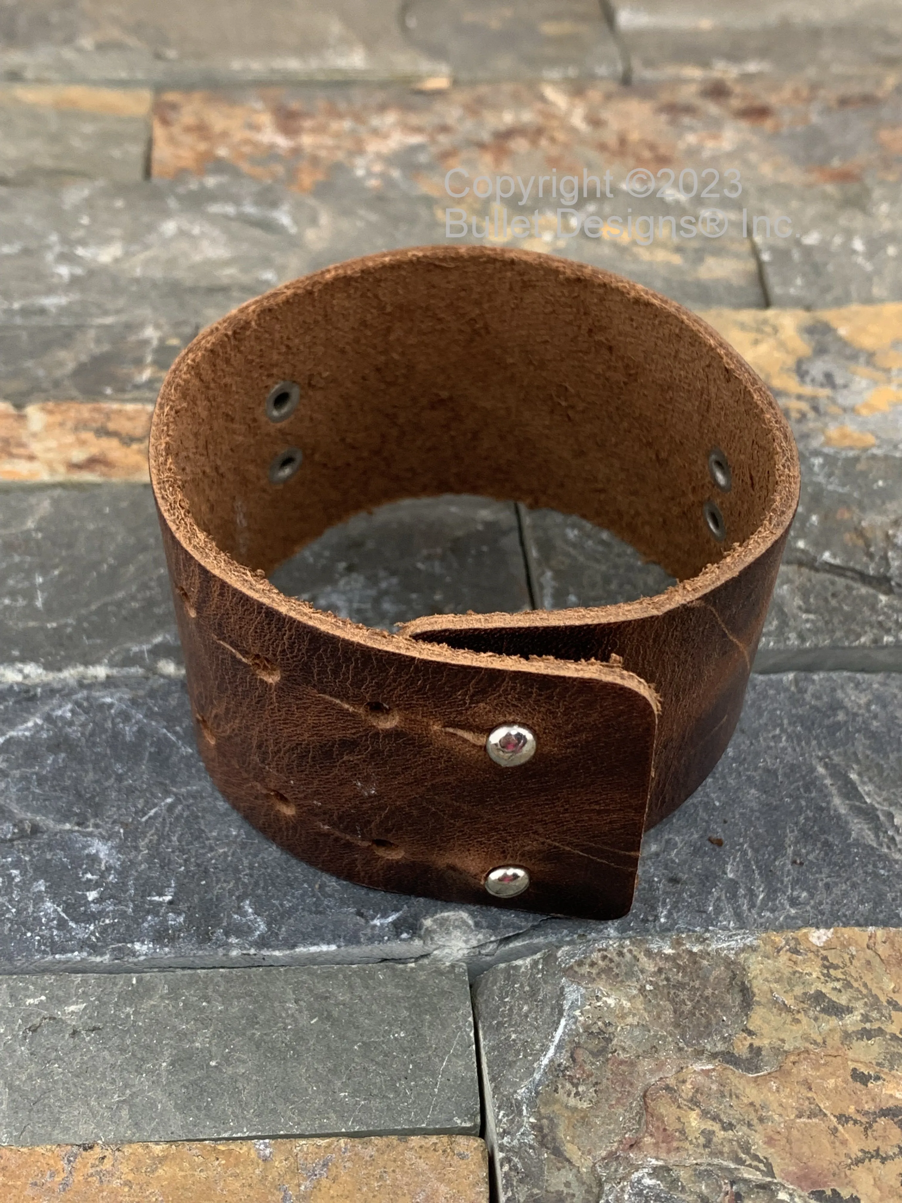 Distressed Leather 12 Gauge Shotgun Bracelet, Black or Brown, Cuff Bracelet, Winchester, Recycled, Bullet Jewelry, Boho, Unisex, WINCHESTER BCN