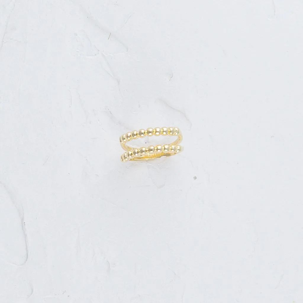 Double Strand Beaded Ring
