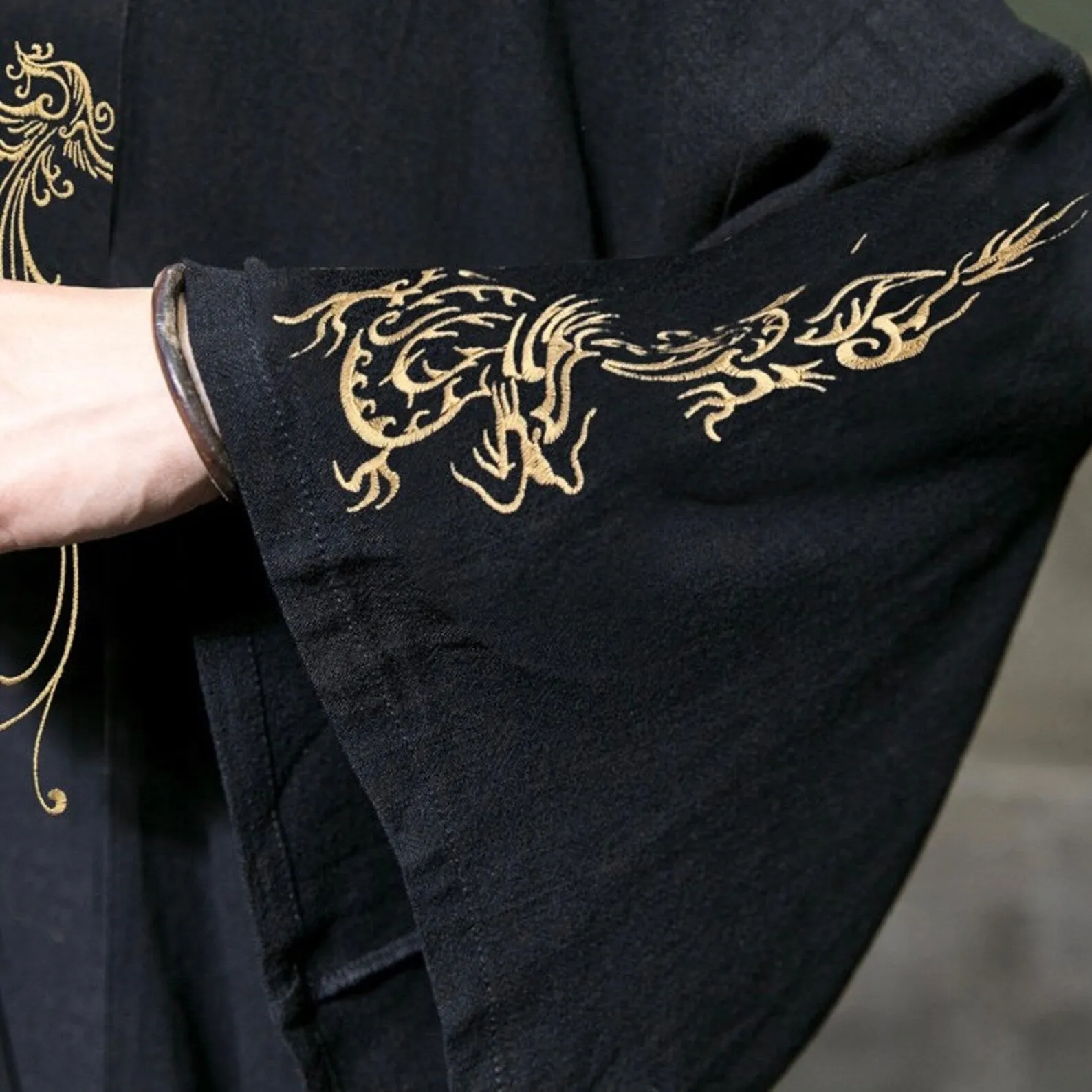 Dragon & Phoenix Embroidery Kimono Jacket