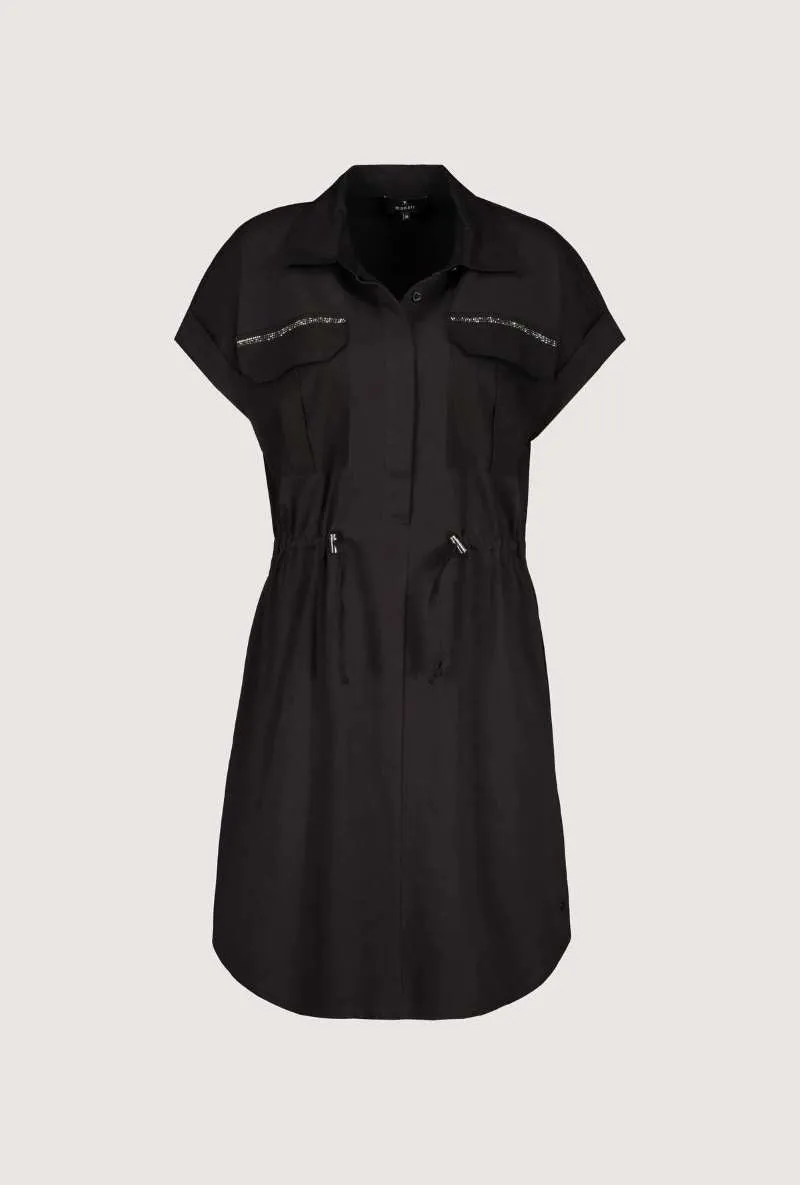 Dress Jersey Dress Midi in Black 407105MNR By Monari  - OUTLET SALE