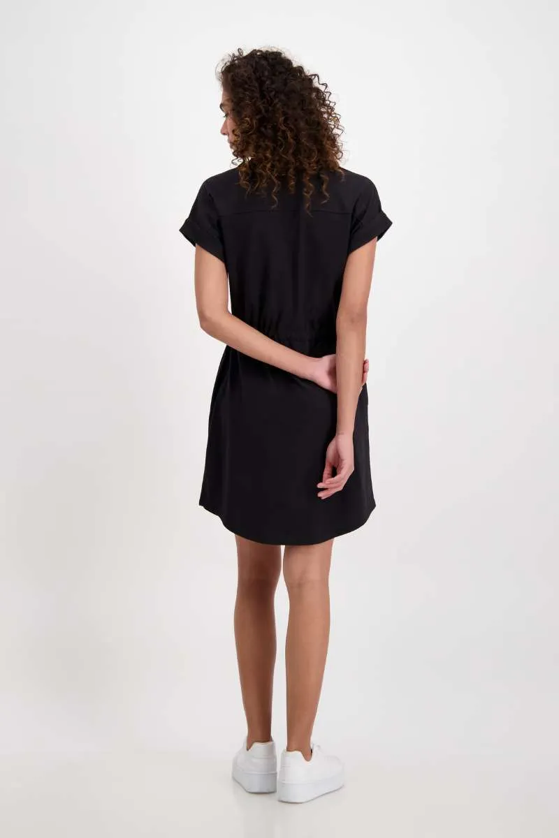 Dress Jersey Dress Midi in Black 407105MNR By Monari  - OUTLET SALE