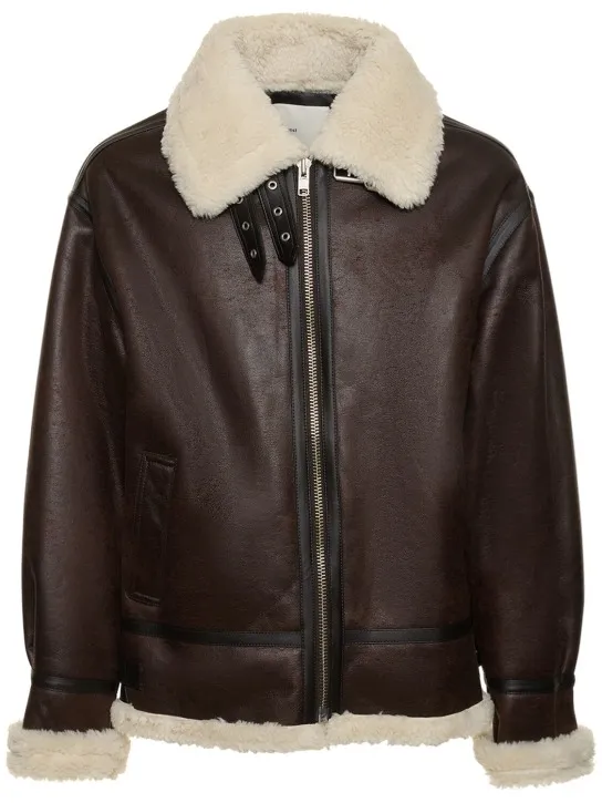 Dunst   Unisex loose fit shearling jacket 