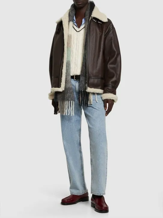 Dunst   Unisex loose fit shearling jacket 