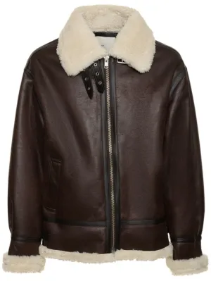 Dunst   Unisex loose fit shearling jacket 