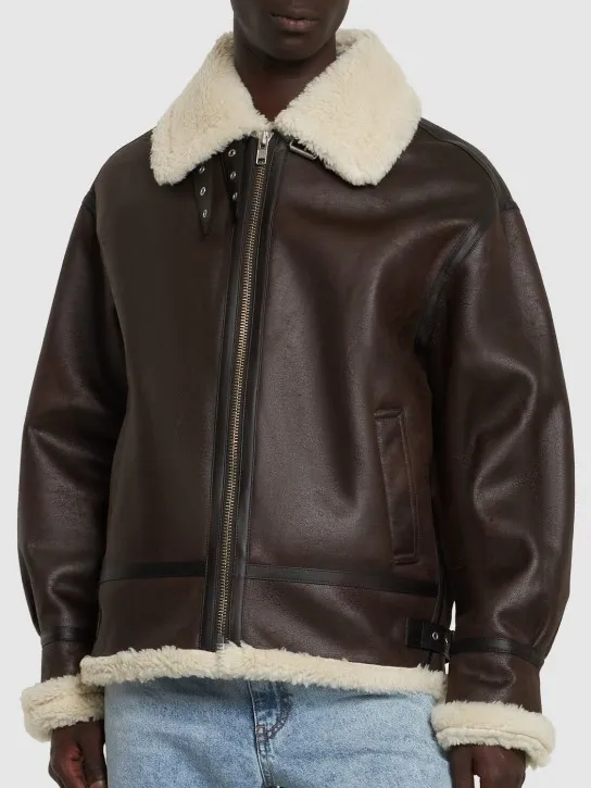 Dunst   Unisex loose fit shearling jacket 