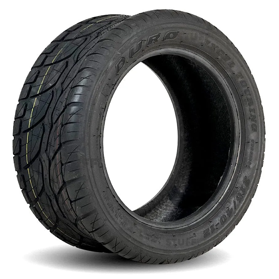Duro Excel Touring 215/40-12 DOT Approved Street & Turf Golf Cart Tire - 18.5" Tall