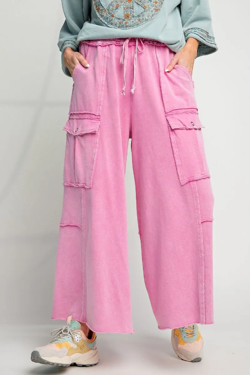 Feeling Good Utility Wide Leg Terry Pants