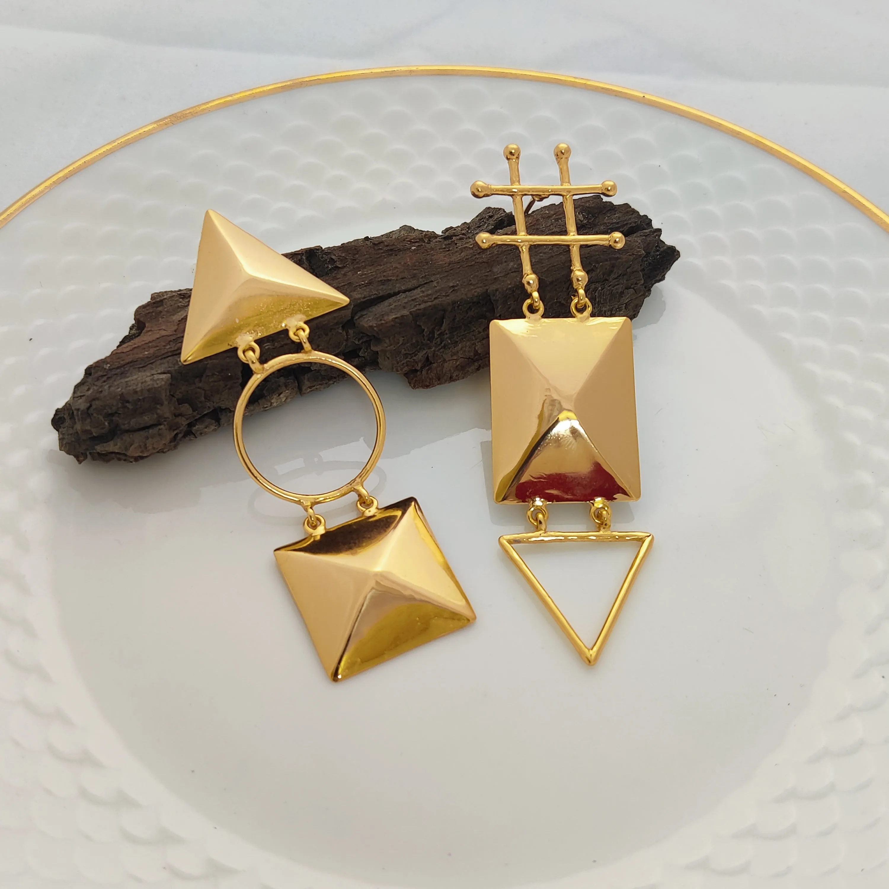 Geometric Chaos Earrings