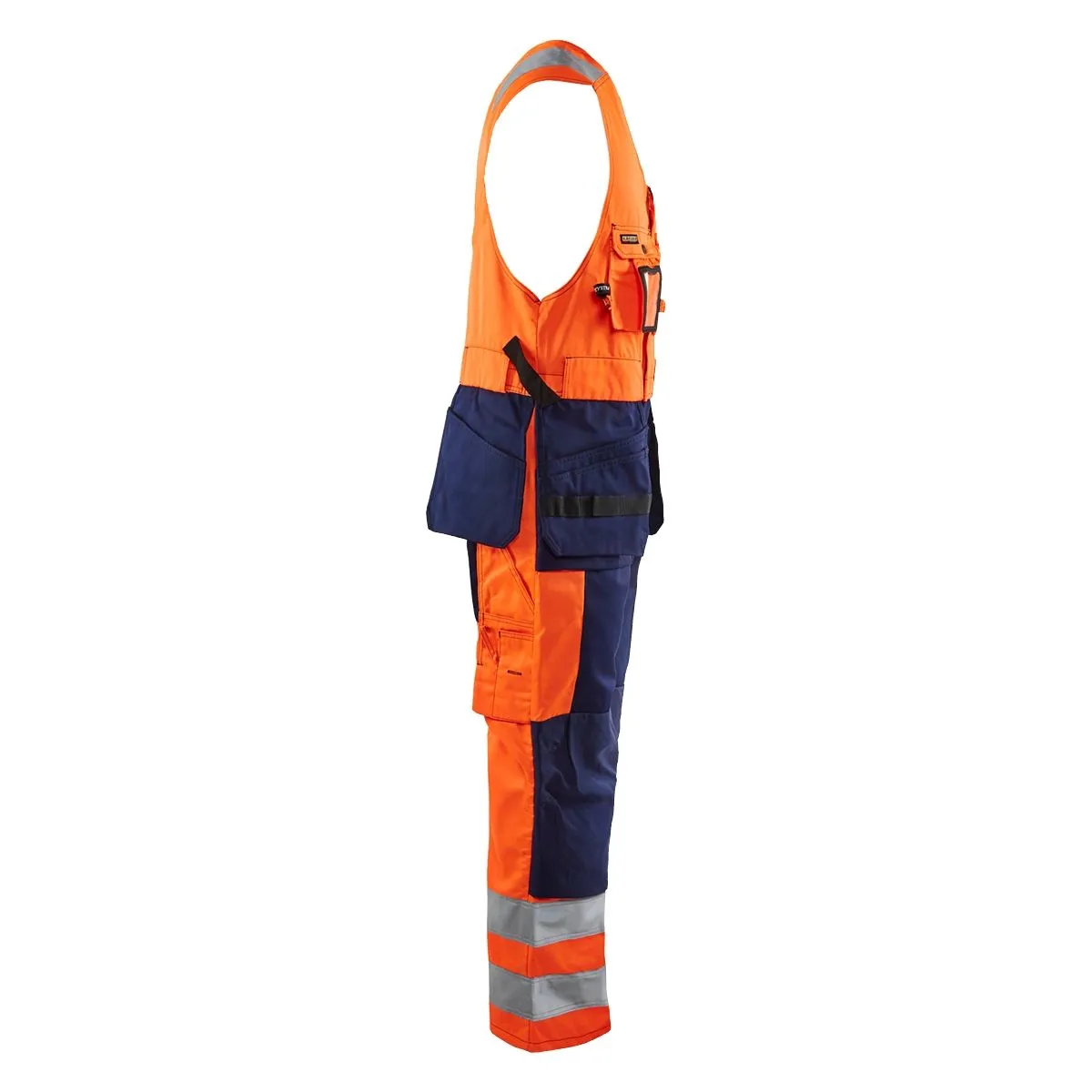 High&#x20;Vis&#x20;Sleeveless&#x20;Overall&#x20;2653&#x20;High&#x20;Vis&#x20;Geel&#x2F;Marine&#x20;-&#x20;Bl&#xE5;kl&#xE4;der