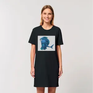 Ice Shark Organic T-Shirt Dress