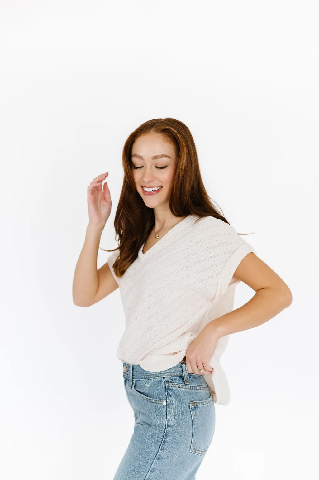 Joanie Top in Cream