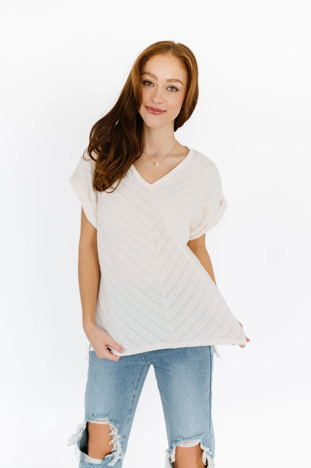 Joanie Top in Cream