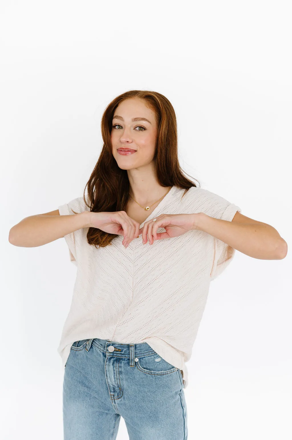 Joanie Top in Cream