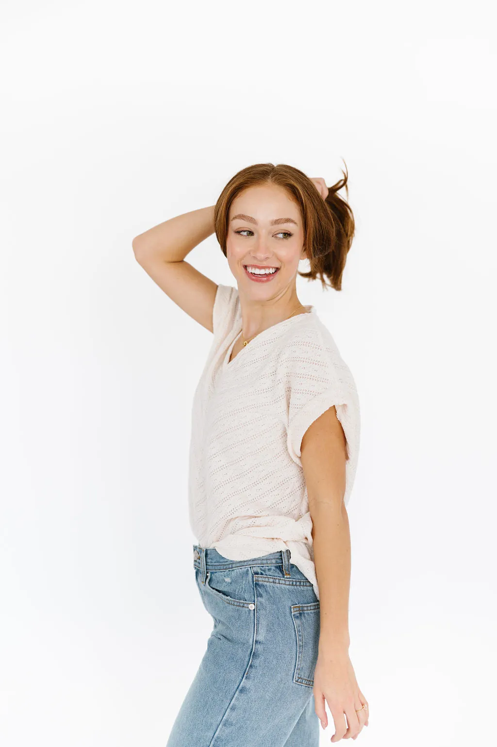 Joanie Top in Cream