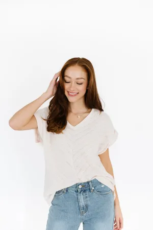 Joanie Top in Cream