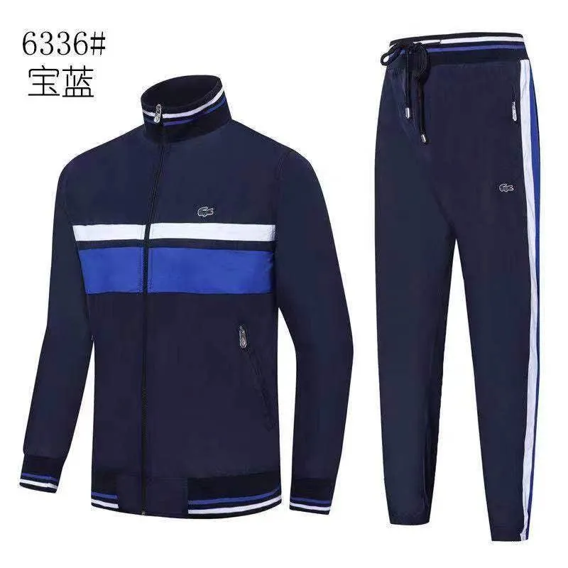 Lacoste Track Suit Fashionable With Small Pony -Blue