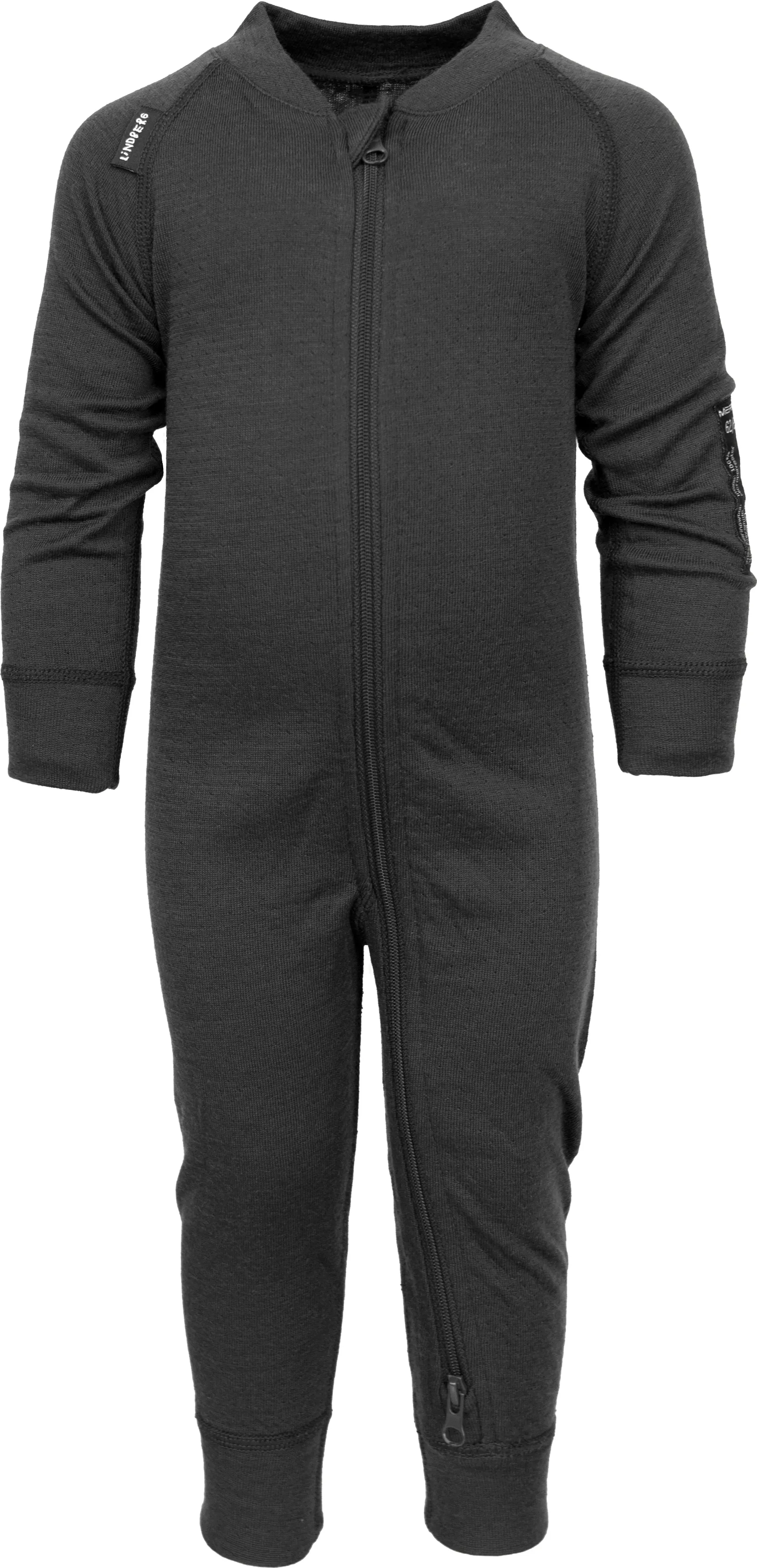 Lindberg Kids&#x27; Merino Overall  Black Melange | Buy Lindberg Kids&#x27; Merino Overall  Black Melange here | Outnorth