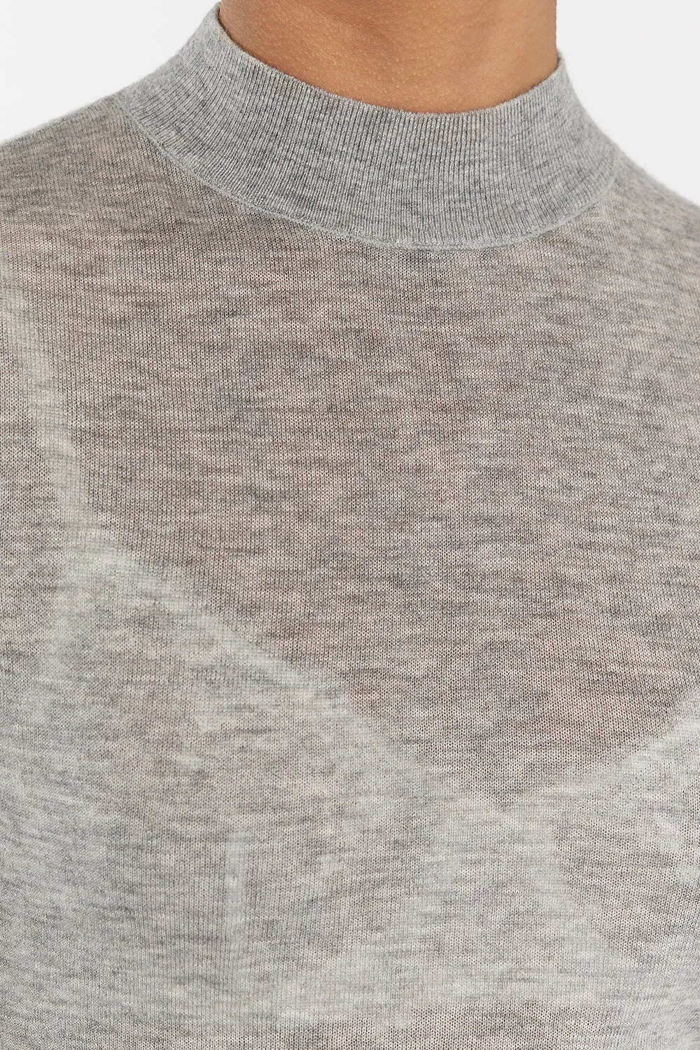 MASON SILVER MARLE WOOL BLEND TOP